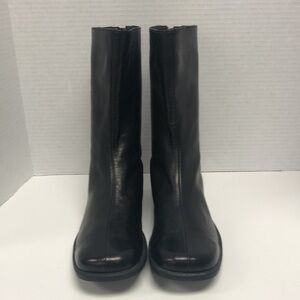 Black leather boots by Avitto Italia 6.5